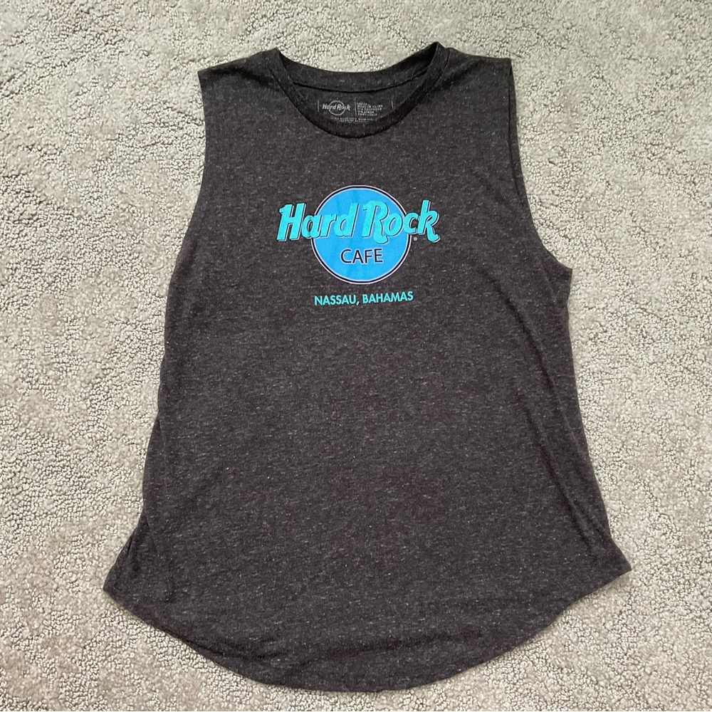 Hard Rock Cafe Nassau, Bahamas Graphic Sleeveless Top Size Large